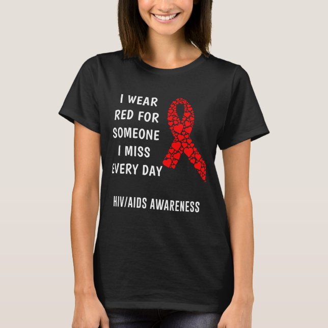 Kunskap om Hiv Aids T Shirt (Framsida)