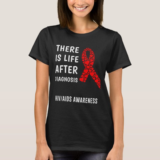 Kunskap om Hiv Aids T Shirt (Framsida)