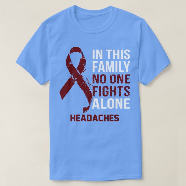 Kunskap om huvudvärk Ingen kämpar Ensam hoppas på  T Shirt (Design framsida)