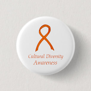 Kunskap om kulturell mångfald Ribbon Anpassningsba Knapp