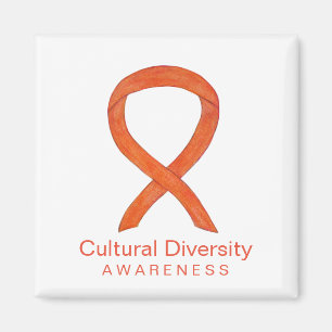 Kunskap om kulturell mångfald Ribbon Fridge Magnet
