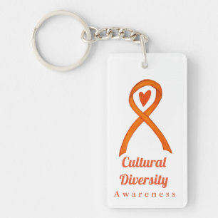 Kunskap om kulturell mångfald Ribbon Keychains