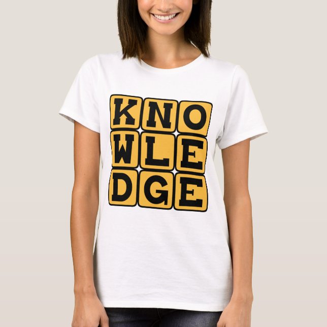 Kunskap, Utbildad Visdom T-shirt (Framsida)