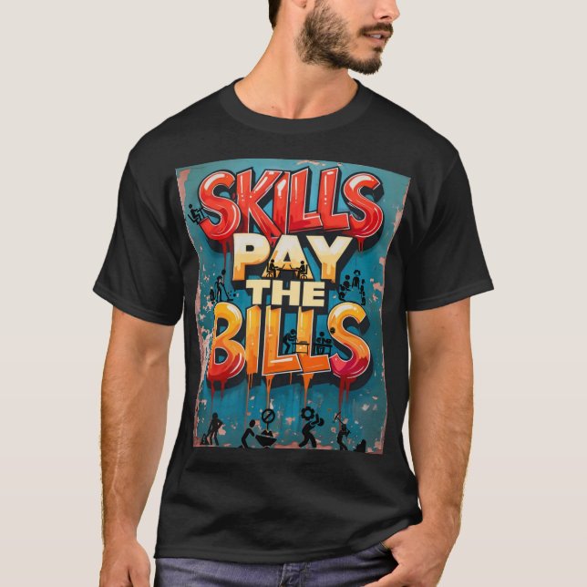 Kunskaper betalar fakturorna t shirt (Framsida)