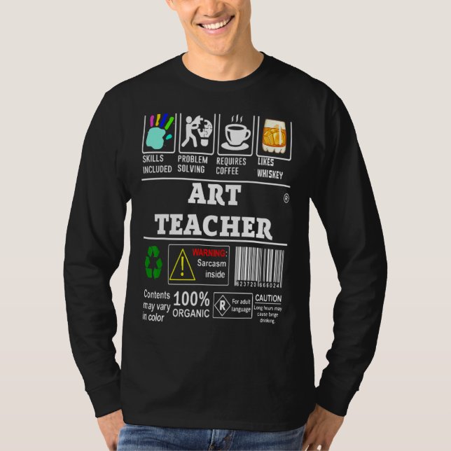 Kunskaper hos konstlärare omfattar problemlösnings t shirt (Framsida)