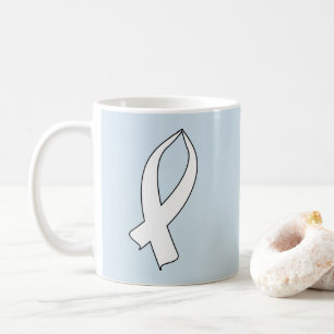 Kunskapsband (vit) kaffemugg