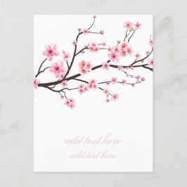KUNSKAPSKORT : SAKURABLOMMOR MEDDELANDE VYKORT
