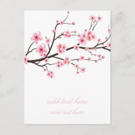 KUNSKAPSKORT : SAKURABLOMMOR MEDDELANDE VYKORT