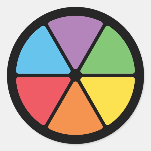 Kunskapssegment Runt Klistermärke (Framsida)