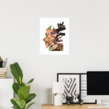 Kunskapsträdet Collage Art Print