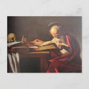 Kunst ’Heiliger Hieronymus’- Postkarte Vykort
