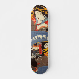 KUNST SKATEBOARD/JAPAN-SAMLING/GEISHA MINI SKATEBOARD BRÄDA 18,5 CM