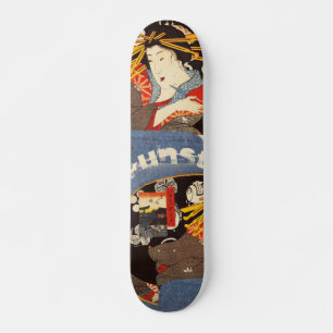 KUNST SKATEBOARD/JAPAN-SAMLING/GEISHA MINI SKATEBOARD BRÄDA 18,5 CM