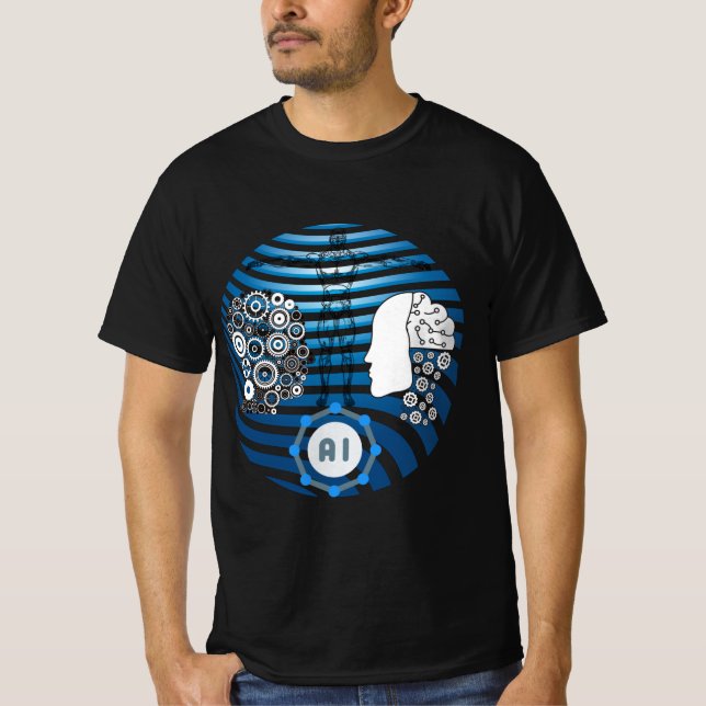 Künstliche Intelligenz, Roboter, Zukunft von Cybor T Shirt (Framsida)