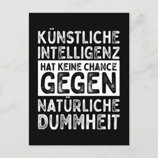 Künstliche Intelligenz vs. Natürliche Dummheit Vykort