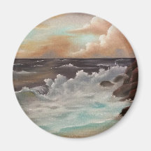 Kunstmalerei "Meeresrauschen" Bob Ross