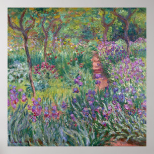Kunstnärens trädgård i Giverny, Monet Poster