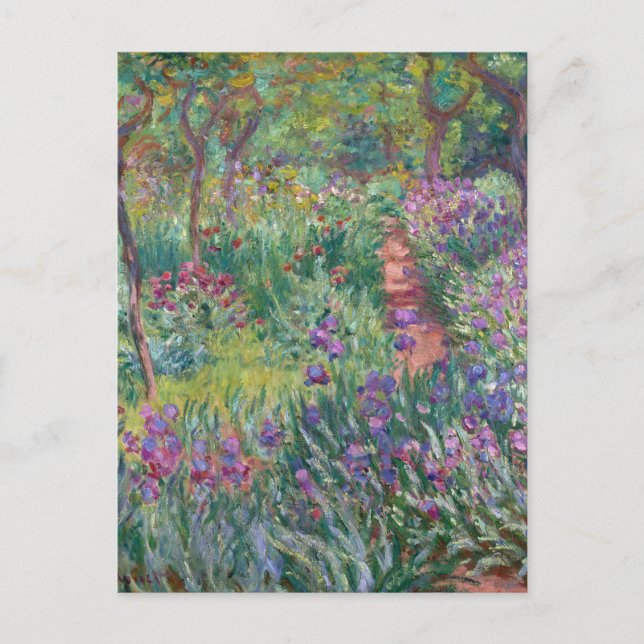Kunstnärens trädgård i Giverny, Monet Vykort (Framsida)
