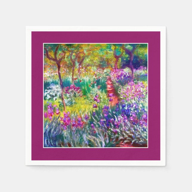 Kunstnärens trädgård i Giverny Pappersservett (Framsidan)