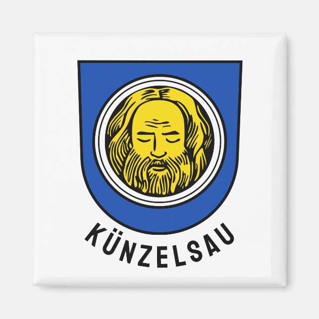 Künzelsaus vapen, Tyskland Magnet (Framsidan)