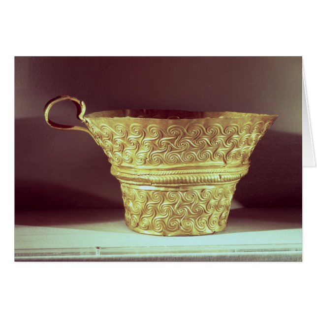 Kupa funnit i en tholosgrav på Peristeria Hälsningskort (Framsidan Horizontal)