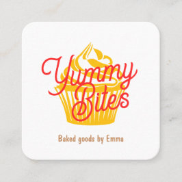 Kupaka eller kaka fyrkantigt visitkort