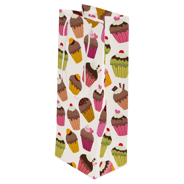 Kupaka Mönster, Muffin Mönster, Choklad, Hearts (Baksidan Vinklad)