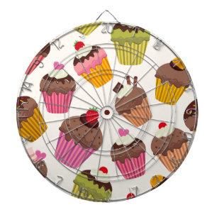 Kupaka Mönster, Muffin Mönster, Choklad, Hearts Darttavla