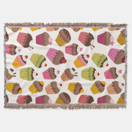 Kupaka Mönster, Muffin Mönster, Choklad, Hearts Filt