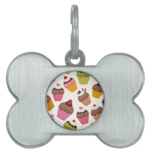 Kupaka Mönster, Muffin Mönster, Choklad, Hearts ID-bricka Husdjur