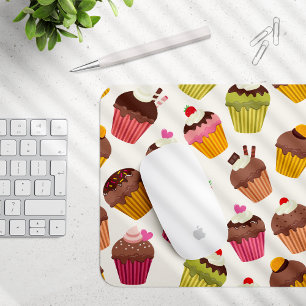 Kupaka Mönster, Muffin Mönster, Choklad, Hearts Musmatta