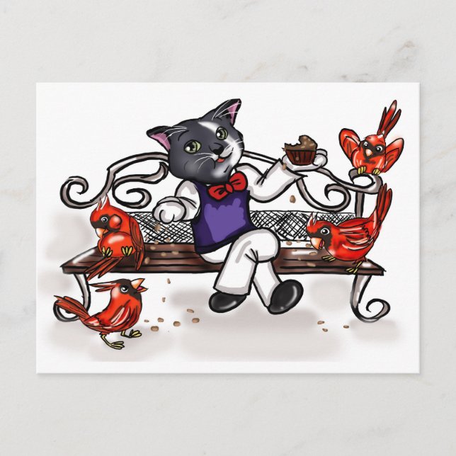 Kupaka och kardinaler vykort (Framsida)