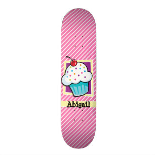 Kupaka på Rosa & White Rand Skateboard Bräda 19,5 Cm