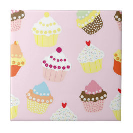 Kupaka Sömlös Mönster Pastel Cute Ceramic Tile Kakelplatta