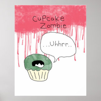 Kupaktemat poster - "Cupkakzombie"