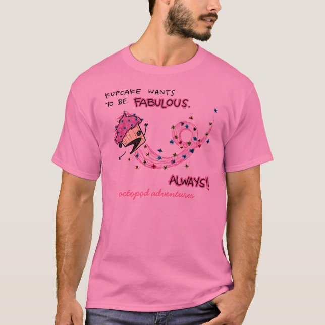 Kupcake sagolika Bein T-shirt (Framsida)
