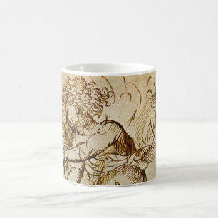 Kupid med en fiol av Domenico Campagnola Kaffemugg