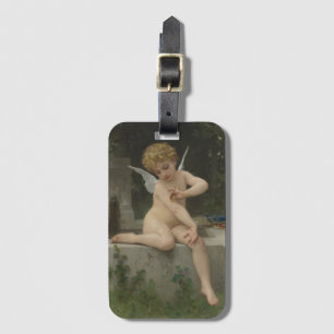 Kupid med fjäril (av Bouguereau) Bagagebricka
