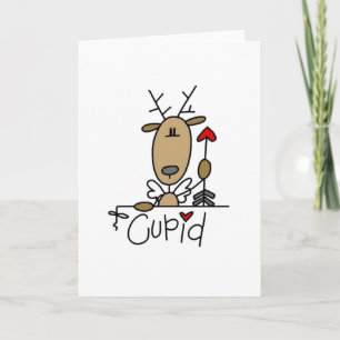 Kupid Reindeer, julskjortor och julklappar Helgkort
