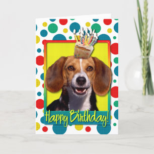 Kupkaka från födelsedagen - Beagle Kort