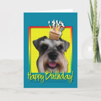 Kupkaka från födelsedagen - Schnauzer