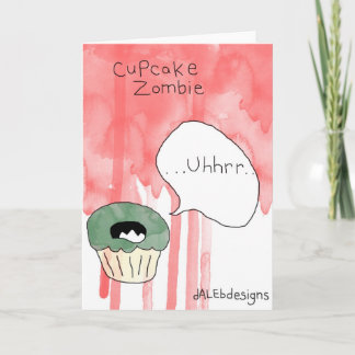 Kupkaka, temat hälsning-kort - "Cupkaka Zombie" Helgkort