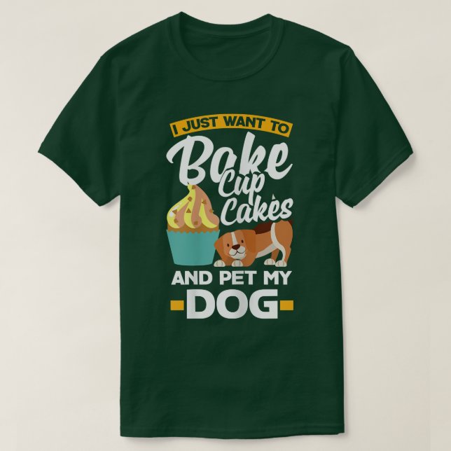 Kupkakor Baking Hundägare 2932 T Shirt (Design framsida)