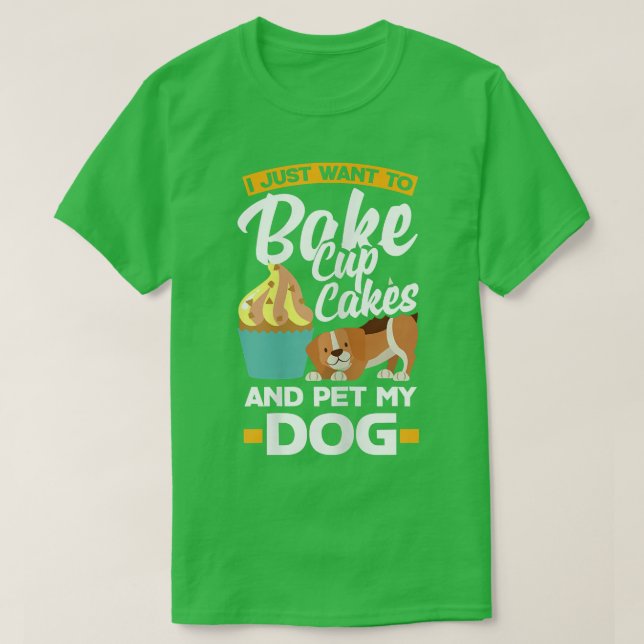 Kupkakor Baking Hundägare 2933 T Shirt (Design framsida)