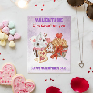 Kupkakvalentins dag vykort