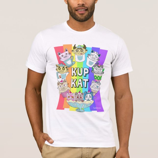 Kupkat rainbow T-shirt  (Framsida)