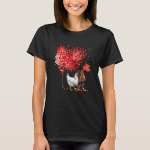 Kuplett Kyckling Alla Hjärtans Dag Tre Träd Och Re T Shirt