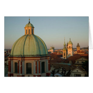 Kupol på Sankt Franciskuskyrkan, Prag, Tjeckien Hälsningskort