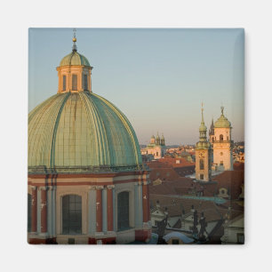 Kupol på Sankt Franciskuskyrkan, Prag, Tjeckien Magnet