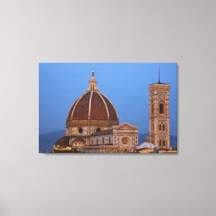 Kupolen på Santa Maria del Fiore-katedralen i varm Canvastryck